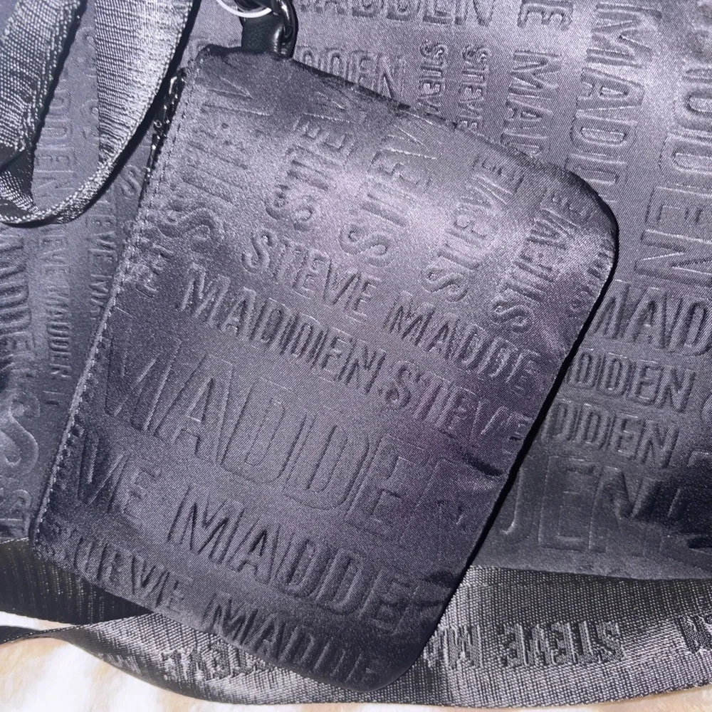 NWT Steve Madden Black Duffel Bag Set
